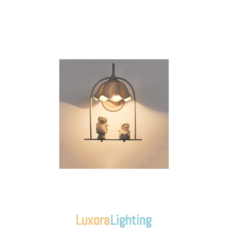 Designer Touch Decorative Modern Contemporary Painting Feature for Eye Protection Ambient Light Wall Sconces Wall Light