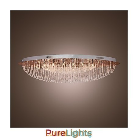 Designer Touch Decorative Modern Contemporary Crystal Chrome Metal Flush Mount