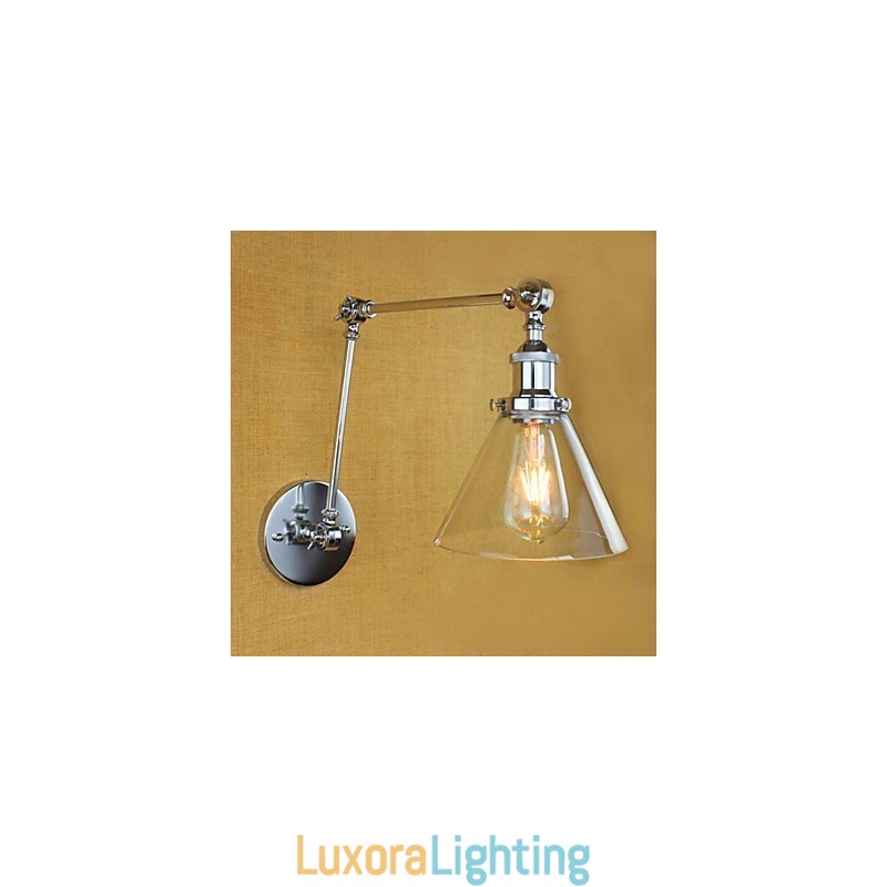 Designer Touch Decorative Country Retro Electroplated Feature for Mini Style Eye Protection Swing Arm Lights