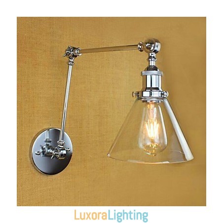 Designer Touch Decorative Country Retro Electroplated Feature for Mini Style Eye Protection Swing Arm Lights