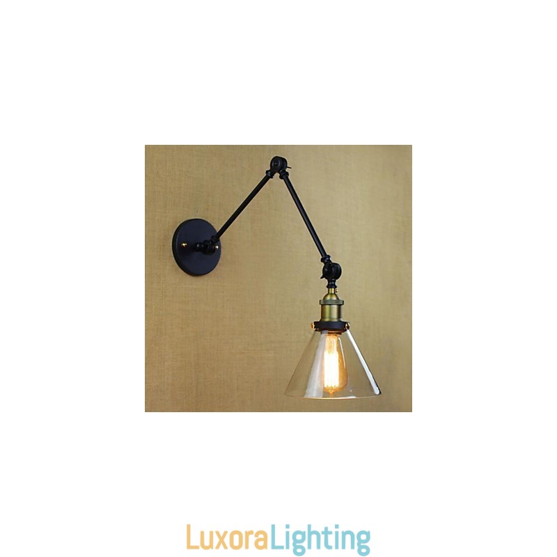 Designer Touch Decorative Country Retro Electroplated Feature for Mini Style Eye Protection Swing Arm Lights