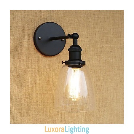 Designer Touch Decorative Country Retro Painting Feature for Mini Style Eye Protection Ambient Light Wall Sconces