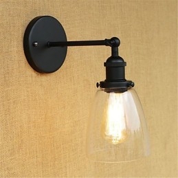 Designer Touch Decorative Country Retro Painting Feature for Mini Style Eye Protection Ambient Light Wall Sconces