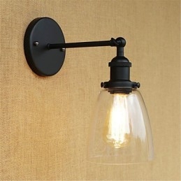 Designer Touch Decorative Country Retro Painting Feature for Mini Style Eye Protection Ambient Light Wall Sconces