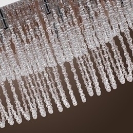 Designer Touch Decorative Modern Contemporary Crystal Chrome Metal Flush Mount