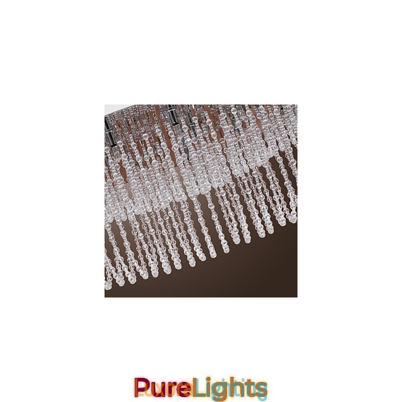 Designer Touch Decorative Modern Contemporary Crystal Chrome Metal Flush Mount