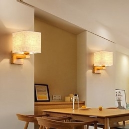 Designer Touch Decorative Minimalist Solid Wood Table Lamp Bedside Desk Lamp