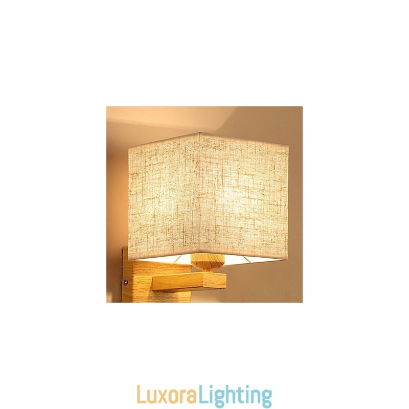 Designer Touch Decorative Minimalist Solid Wood Table Lamp Bedside Desk Lamp