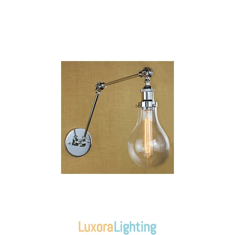 Designer Touch Decorative Country Retro Electroplated Feature for Mini Style Eye Protection Swing Arm Lights