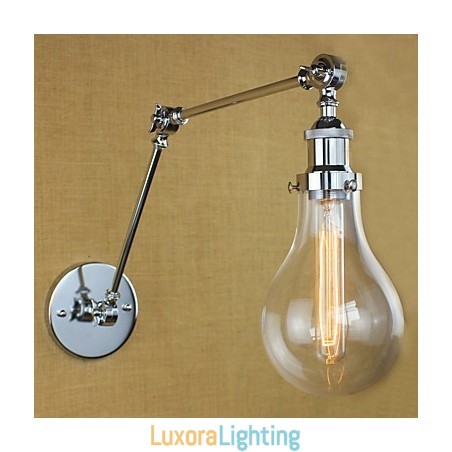 Designer Touch Decorative Country Retro Electroplated Feature for Mini Style Eye Protection Swing Arm Lights