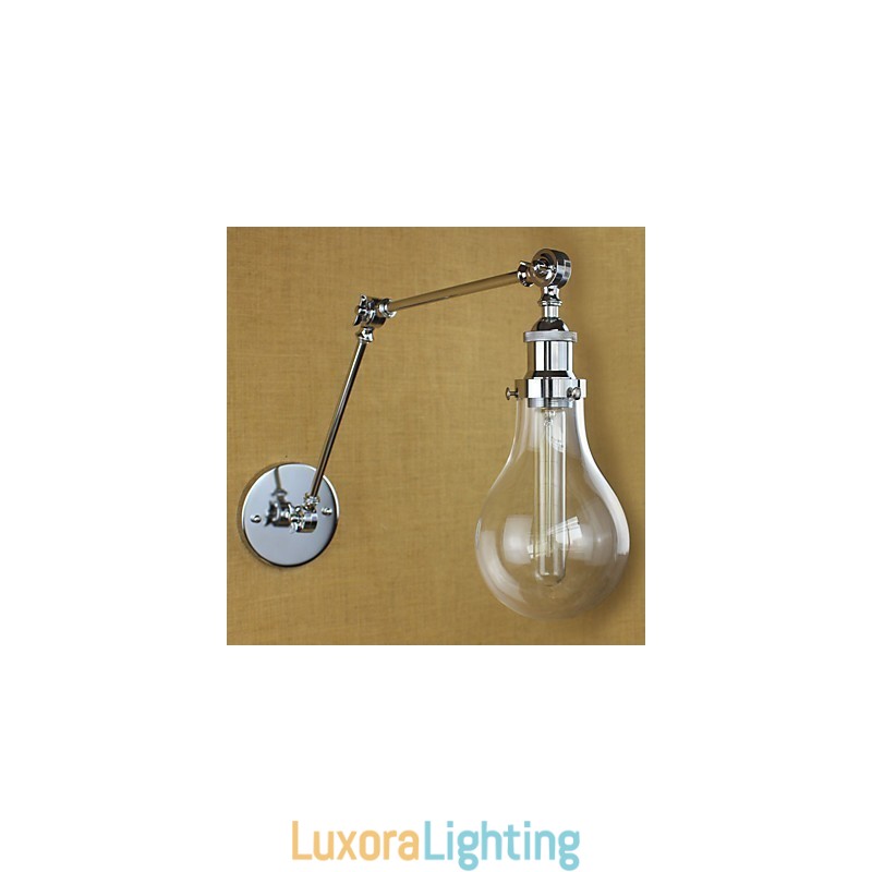 Designer Touch Decorative Country Retro Electroplated Feature for Mini Style Eye Protection Swing Arm Lights