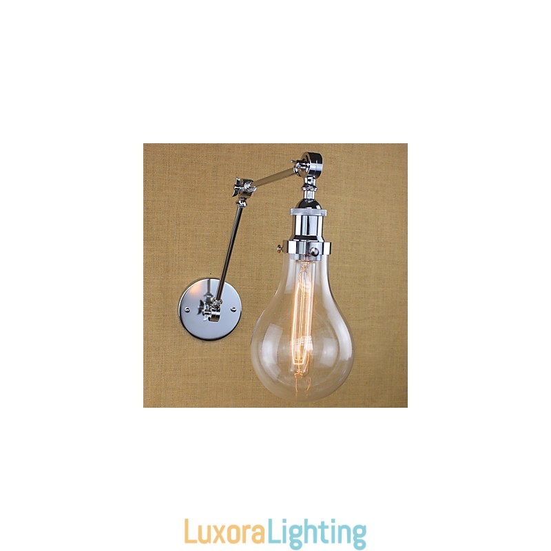 Designer Touch Decorative Country Retro Electroplated Feature for Mini Style Eye Protection Swing Arm Lights