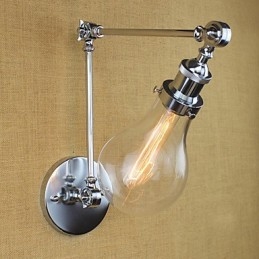 Designer Touch Decorative Country Retro Electroplated Feature for Mini Style Eye Protection Swing Arm Lights