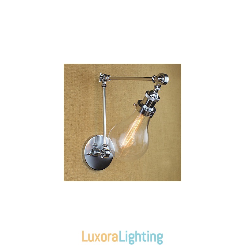 Designer Touch Decorative Country Retro Electroplated Feature for Mini Style Eye Protection Swing Arm Lights