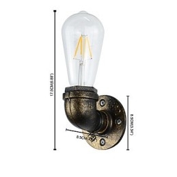 Designer Touch Decorative Rustic Lodge Traditional Classic Antique Brass Feature for Ambient Light Wall Sconces Wall Light