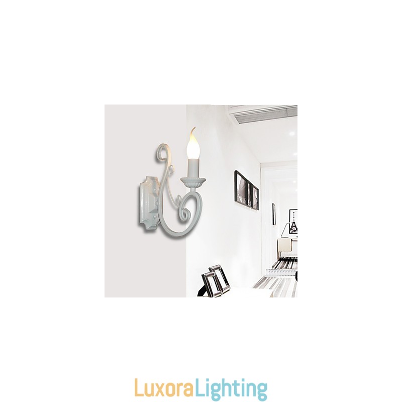 Designer Touch Decorative Candle Lamp Bedside Lamp Wall Lamp Iron Corridor Creative Pastoral Mirror Lamp