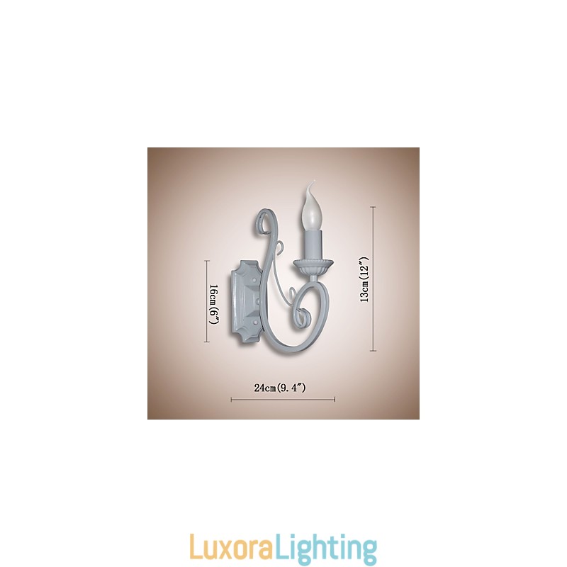 Designer Touch Decorative Candle Lamp Bedside Lamp Wall Lamp Iron Corridor Creative Pastoral Mirror Lamp