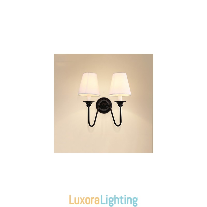 Designer Touch Decorative Rustic Lodge Black Oxide Finish Feature for Eye Protection Ambient Light Wall Sconces Wall Light