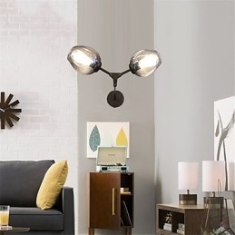 Designer Touch Decorative Rustic Lodge Vintage Country Retro Painting Feature for Mini Style Ambient Light Wall Sconces Wall Light