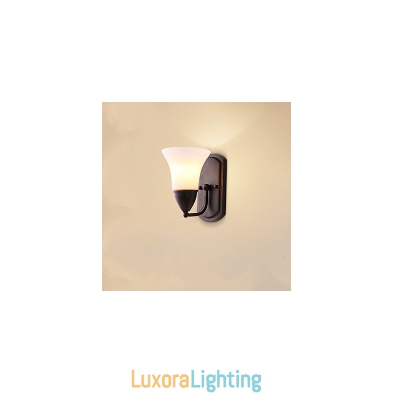 Designer Touch Decorative Rustic Lodge Black Oxide Finish Feature for Eye Protection Ambient Light Wall Sconces Wall Light