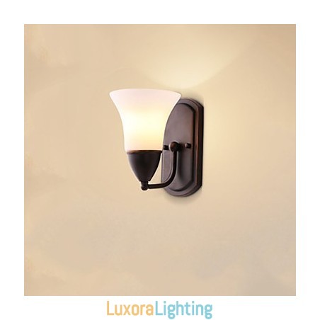 Designer Touch Decorative Rustic Lodge Black Oxide Finish Feature for Eye Protection Ambient Light Wall Sconces Wall Light