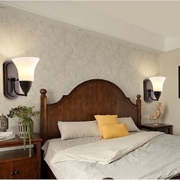 Designer Touch Decorative Rustic Lodge Black Oxide Finish Feature for Eye Protection Ambient Light Wall Sconces Wall Light