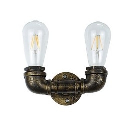 Designer Touch Decorative Rustic Lodge Traditional Classic Antique Brass Feature for Ambient Light Wall Lights