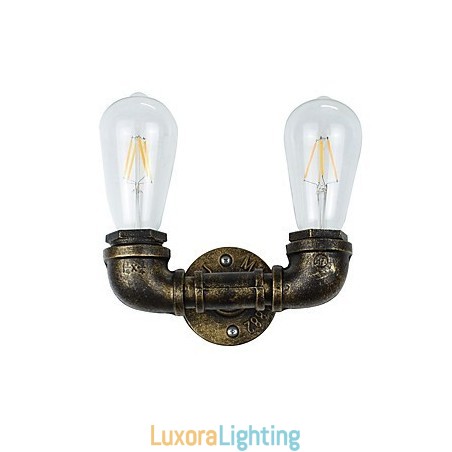 Designer Touch Decorative Rustic Lodge Traditional Classic Antique Brass Feature for Ambient Light Wall Lights