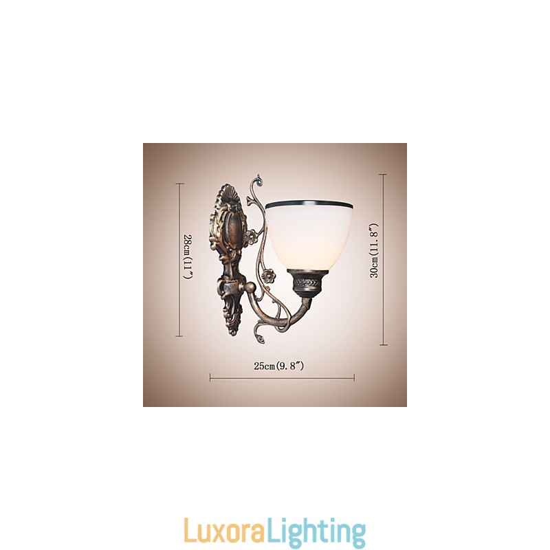 Designer Touch Decorative Simple American Wall Lamp Bedside Lamp Living Room Lamp Wrought Iron European Style Creative Wall Lamp