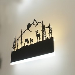 Designer Touch Decorative Integrated Feature for Ambient Light Wall Sconces Wall Light