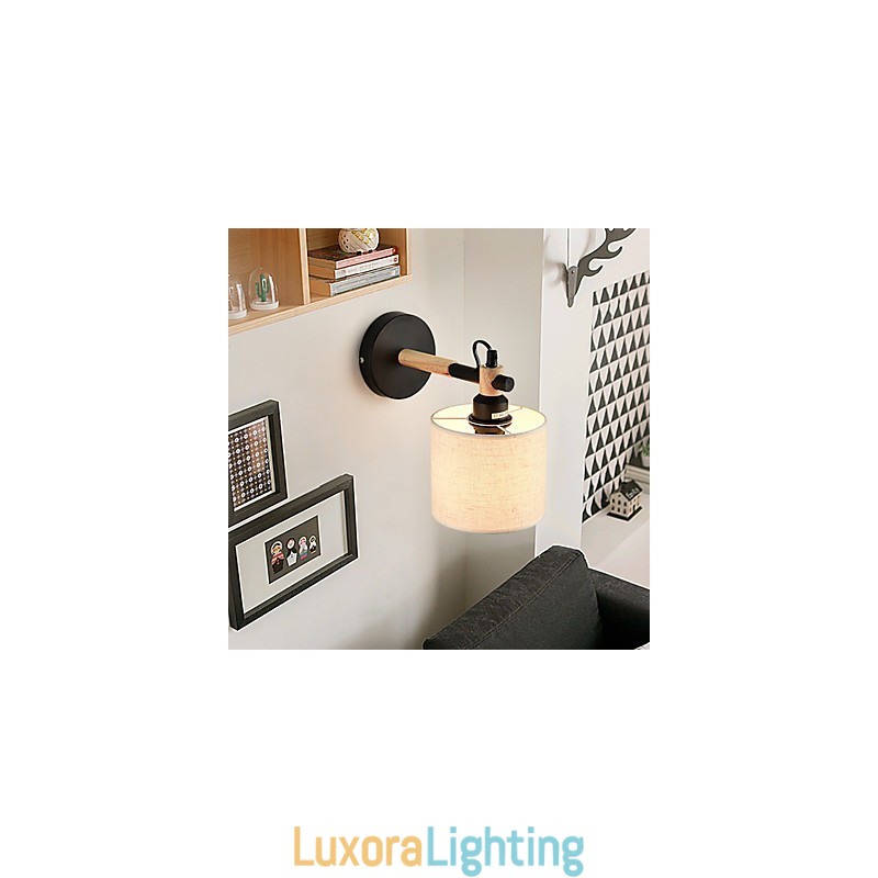 Designer Touch Decorative Fabric Wall Light Modern Contemporary Feature Ambient Light Wall Sconces