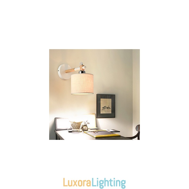 Designer Touch Decorative Fabric Wall Light Modern Contemporary Feature Ambient Light Wall Sconces