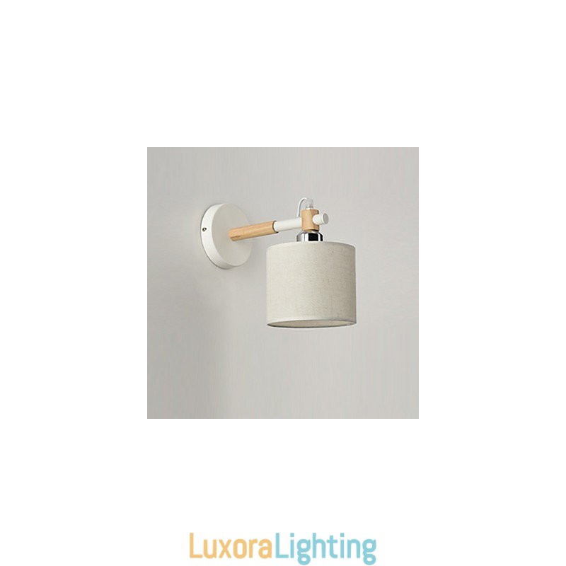Designer Touch Decorative Fabric Wall Light Modern Contemporary Feature Ambient Light Wall Sconces