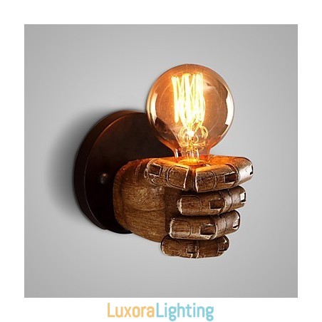 Designer Touch Decorative Loft industrial Cafe wall lamp Resin wall lamp Lodge Antique Vintage Retro Painting Feature for Mini Style Ambient Light Wall Sconces Wall Light