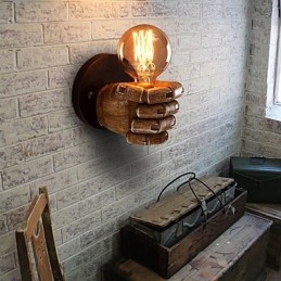 Designer Touch Decorative Loft industrial Cafe wall lamp Resin wall lamp Lodge Antique Vintage Retro Painting Feature for Mini Style Ambient Light Wall Sconces Wall Light