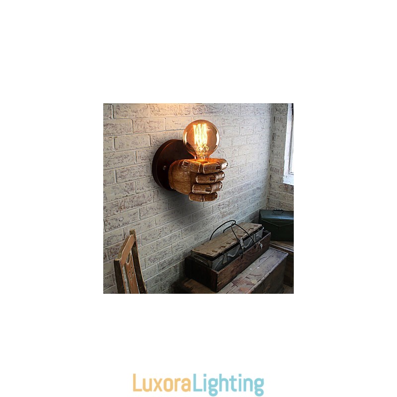 Designer Touch Decorative Loft industrial Cafe wall lamp Resin wall lamp Lodge Antique Vintage Retro Painting Feature for Mini Style Ambient Light Wall Sconces Wall Light