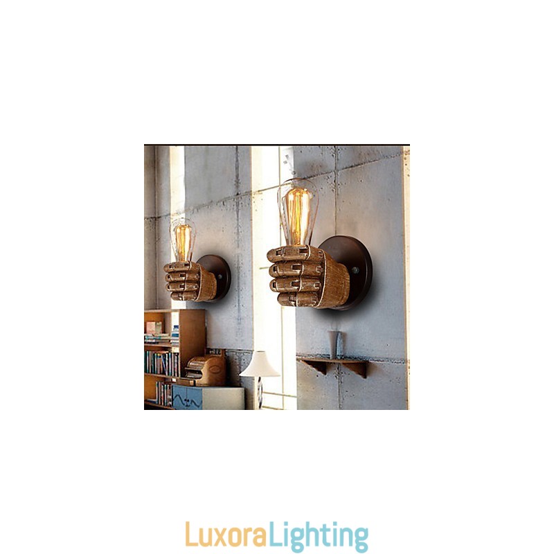 Designer Touch Decorative Loft industrial Cafe wall lamp Resin wall lamp Lodge Antique Vintage Retro Painting Feature for Mini Style Ambient Light Wall Sconces Wall Light