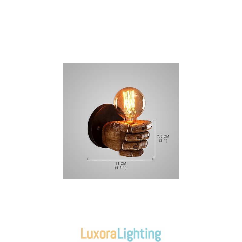 Designer Touch Decorative Loft industrial Cafe wall lamp Resin wall lamp Lodge Antique Vintage Retro Painting Feature for Mini Style Ambient Light Wall Sconces Wall Light