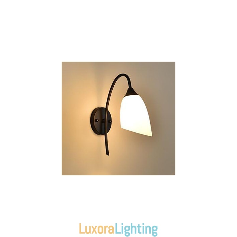 Designer Touch Decorative Black American Simple Bedroom Lamp Fishing Bedside Wall Lamp