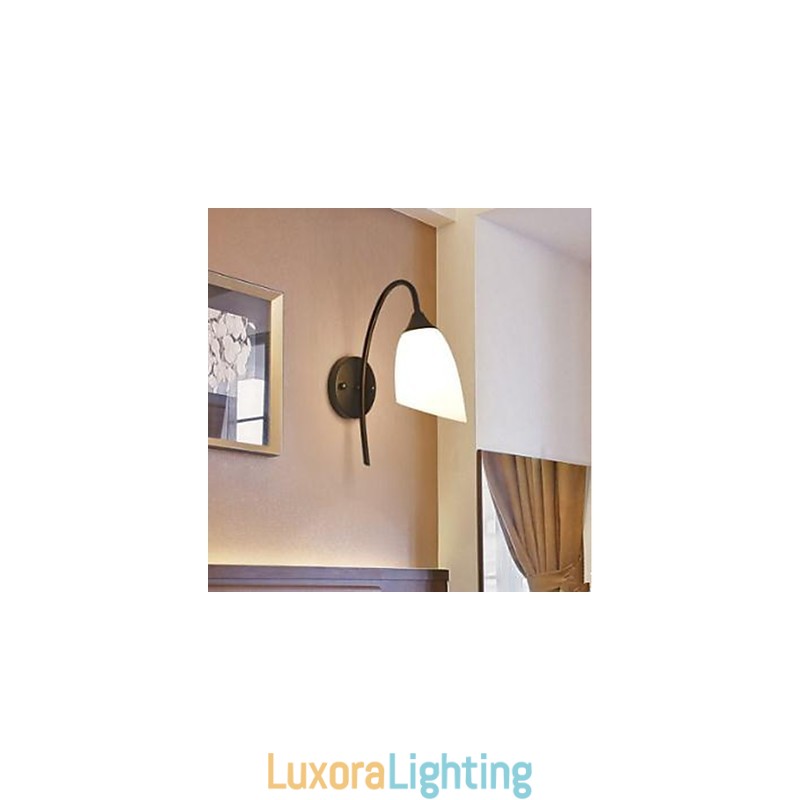 Designer Touch Decorative Black American Simple Bedroom Lamp Fishing Bedside Wall Lamp