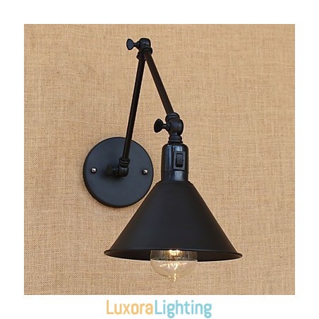 Designer Touch Decorative Country Retro Painting Feature for Mini Style Swing Arm Eye Protection Downlight Swing Arm Lights