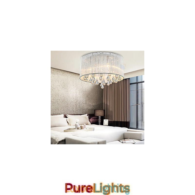 Designer Touch Decorative Ceiling Light Modern Crystal 4 Lights
