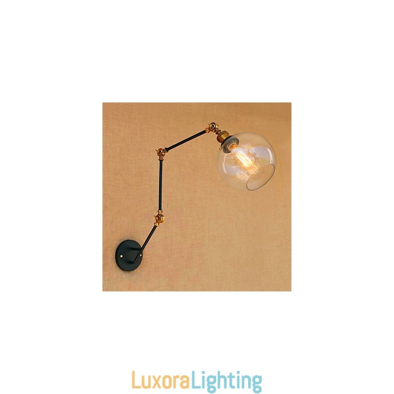 Designer Touch Decorative Rustic Lodge Chrome Feature for Swing Arm Ambient Light Swing Arm Lights Wall Light