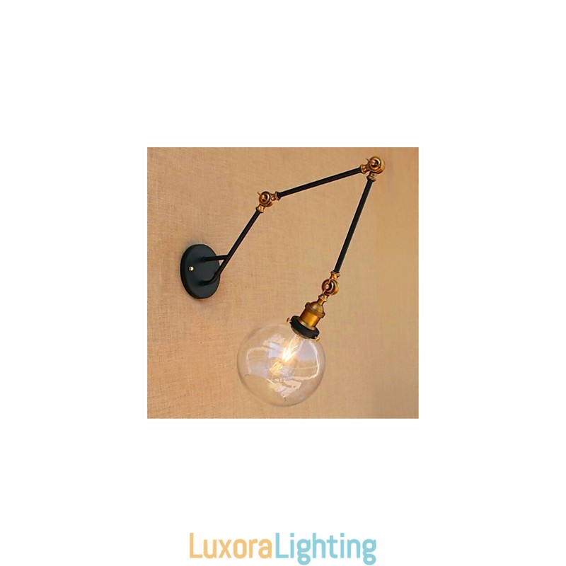 Designer Touch Decorative Rustic Lodge Chrome Feature for Swing Arm Ambient Light Swing Arm Lights Wall Light