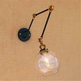 Designer Touch Decorative Rustic Lodge Chrome Feature for Swing Arm Ambient Light Swing Arm Lights Wall Light