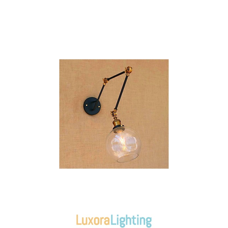 Designer Touch Decorative Rustic Lodge Chrome Feature for Swing Arm Ambient Light Swing Arm Lights Wall Light