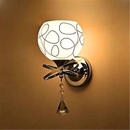 Designer Touch Decorative Hotel Bedroom Bedside Lamp Modern Mnimalist Glass Wall Lamp
