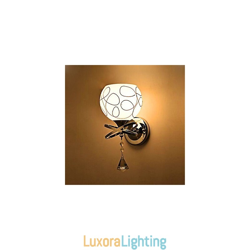 Designer Touch Decorative Hotel Bedroom Bedside Lamp Modern Mnimalist Glass Wall Lamp