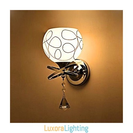 Designer Touch Decorative Hotel Bedroom Bedside Lamp Modern Mnimalist Glass Wall Lamp