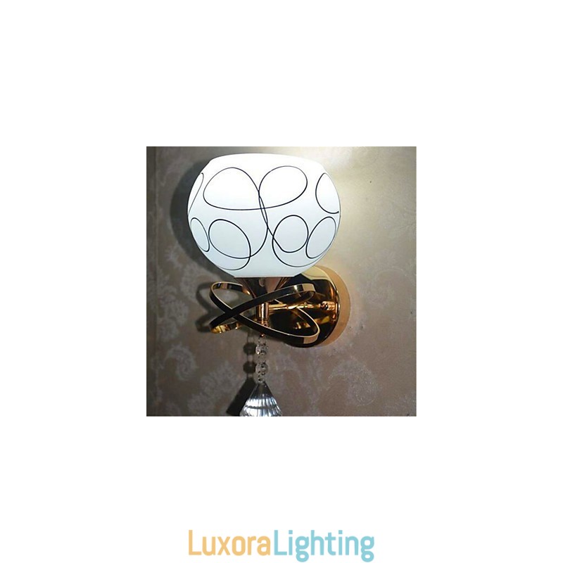 Designer Touch Decorative Hotel Bedroom Bedside Lamp Modern Mnimalist Glass Wall Lamp